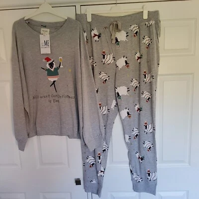 NEXT Womens Christmas Sheep / Ewe  Pyjamas SIZE XL 20 - 22 New with Tags - Image 1 of 4