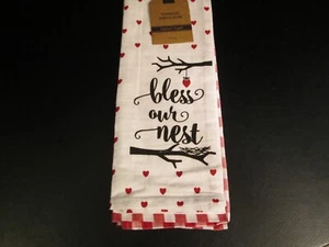 "Bless our Nest" toallas de cocina, juego de 2, nuevas con etiquetas - Imagen 1 de 4