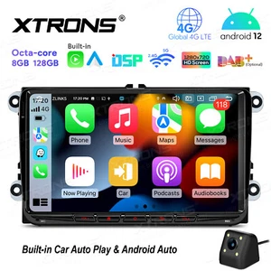 AHD CAM+ 9" Android 12 Car GPS Stereo Radio Carplay For VW Volkswagen Jetta Golf - Picture 1 of 16