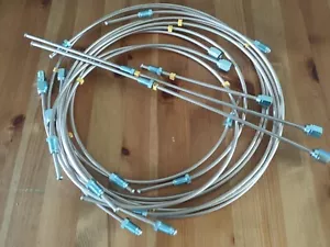 Triumph Spitfire Mk3 Mk4 1500 RHD Dual Brake Pipe Kit Cupro Nickel KUNIFER 2203R - Picture 1 of 4