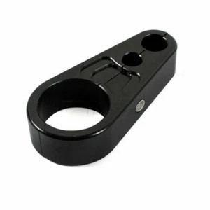 Morsetto freno cavo frizione manubrio telaio nero 25mm 1 '' per Harley Honda BMW - Picture 1 of 6