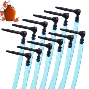 12 Set Maple Syrup Tree Tapping Kit Spiles Sprouts Collecting Kit Plastic Taps - Picture 1 of 12