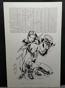 Sky Shadow 1995 Black and White 11 x 17 Print Limited Edition 8/50 Mike S Miller - Picture 1 of 5