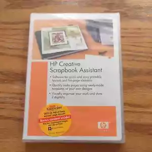HP Creative Scrapbook Assist CD ROM Software Windows XP 2000/98, 10 Photo Papers - Picture 1 of 1