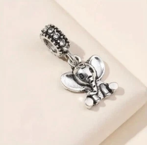 Elephant Pendant Dangle Charm bracelet charm - Picture 1 of 5
