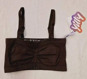 YITTY Women's Nearly Naked Shaping Bandeau-Brown-(Size: 1X/2X)NEW - Picture 1 of 11