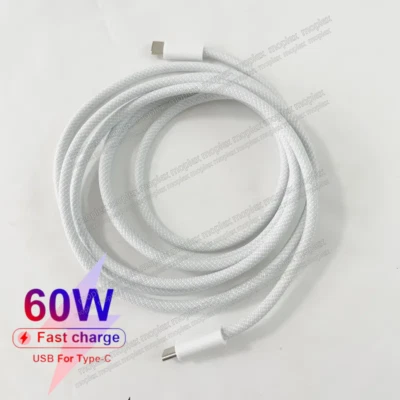 For iPhone 15 16 USB C to C Cable 3/6ft 60W Type C to Type C Fast Charging Cable - Image 1 of 4