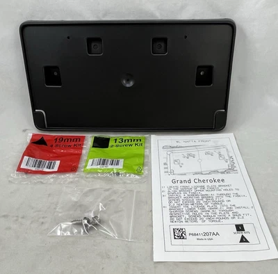2021 - 2025 Grand Cherokee L Front License Plate tag NEW Bracket Frame Mount OEM - Image 1 of 4