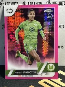 Sveindis Jonsdottir 2022-23 Topps Chrome Women's Pink Refractor #23 VFL RC /199 - Picture 1 of 2