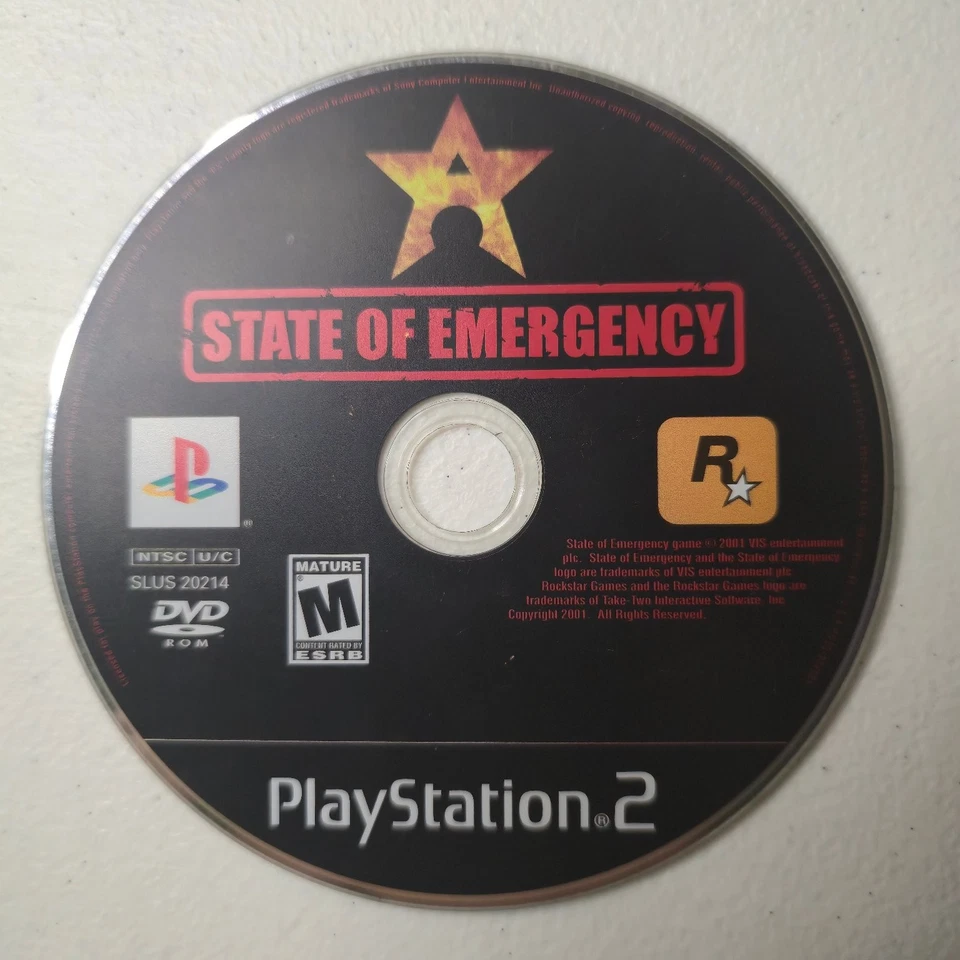 Videojuego State of Emergency PS2 DVD ROM Acción Rockstar Foto 1 de 1