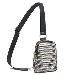 Summer Straw Bag Small Sling Beach Bag Crossbody Bags for Women(Black White) - Picture 1 of 8