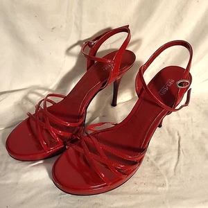 Vintage Women's Shoes Heels Red by Splash Size 8 - Picture 1 of 4