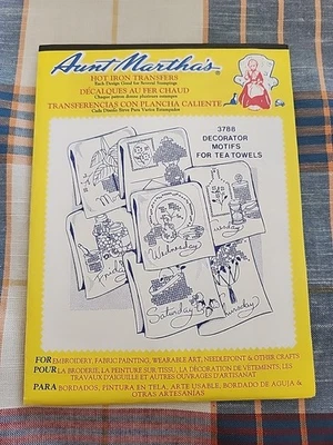 Aunt Martha's Hot Iron Transfers   3788 Decorator Motifs For Tea Towels - Image 1 of 2