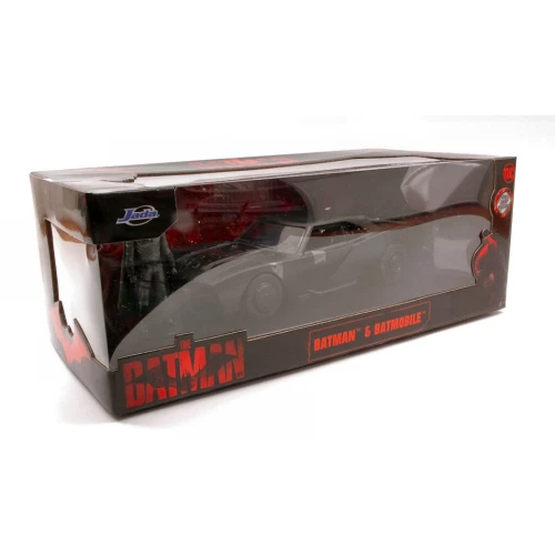 BATMAN BATMOBILE 2022 + FIGURE 1:24 Jada Toys Movie Modellino Nuovo - Immagine 1 di 1