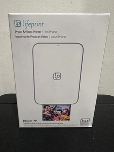 Lifeprint 3x4.5 Portable Photo AND Video Printer for iPhone, Bluetooth New  - Picture 1 of 2