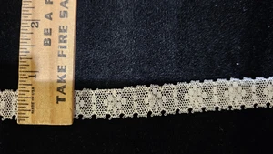 Vintage/Antique, White, Cotton Insertion, Leavers Lace, 16 Yards - Picture 1 of 1