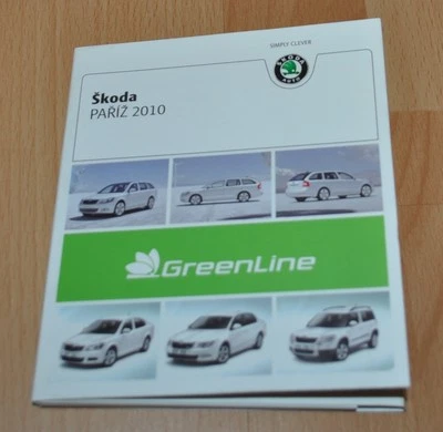 Skoda Paris CD CZ 2010 Kit de Imprensa Linha Verde Foto de Fábrica Sem Folheto Prospekt - Imagem 1 de 2