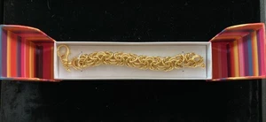 BYZANTINE CHAIN BRACELET ITALY 8”NIB - Picture 1 of 8