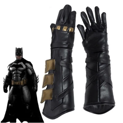 Justice League Batman Bruce Wayne Gloves Cosplay Costume for Suit Accessories - Image 1 of 3