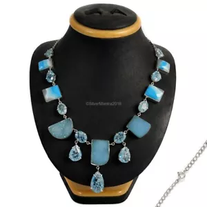 Collar De Joyería De Plata Sólida Con Bezel De Ónix Natural Rayado Para Hija - Imagen 1 de 5