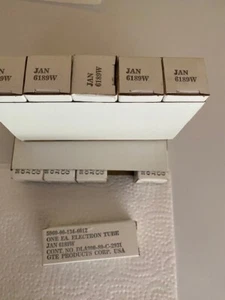 Sleeve of 5 ea JAN 6189W Vacuum Tubes Sylvania Tested NOS Military Spec 12AU7W - Picture 1 of 1