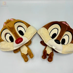 Tokyo Disney Resort Chip and Dale Pair Set of 2 Fan Cap Hat Headband Plush Japan - Picture 1 of 22
