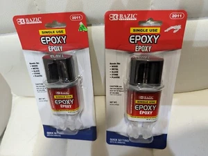 2 Pk Epoxy Quick Adhesive Glue Sets 5 Min mix Metal Glass Plastic - Bild 1 von 3