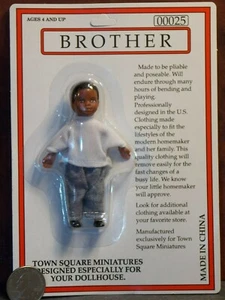 Dollhouse Miniature Doll Boy Brother 1:12 one inch scale F11 Dollys Gallery - Picture 1 of 3