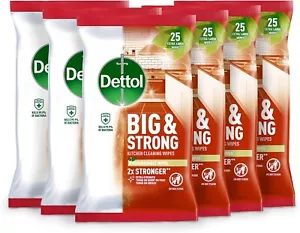 Dettol Kitchen Cleaning Wipes Bulk Big and Strong, 6 x 25 Wipes, 150 Wipes Total - Picture 1 of 7