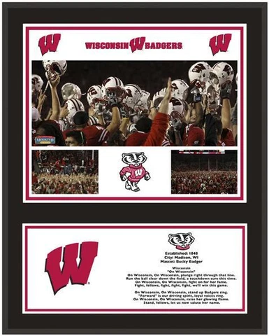 Badgers Sublimated 12" x 15" Plaque - Fanatics Cover
