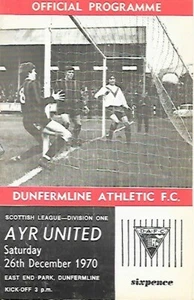 Dunfermline Athletic v Ayr United Scottish League 26th December 1970 - Picture 1 of 7