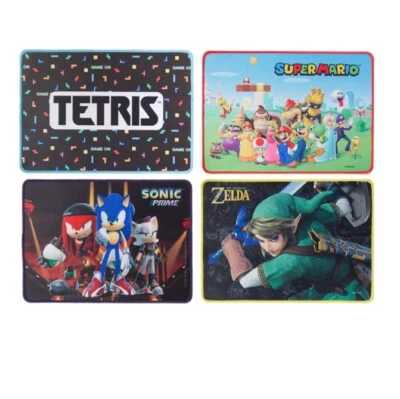 Gaming Mauspad (35x25cm) Nintendo - Super Mario - Sonic - Zelda - Tetris - Auswa - Bild 1 von 4