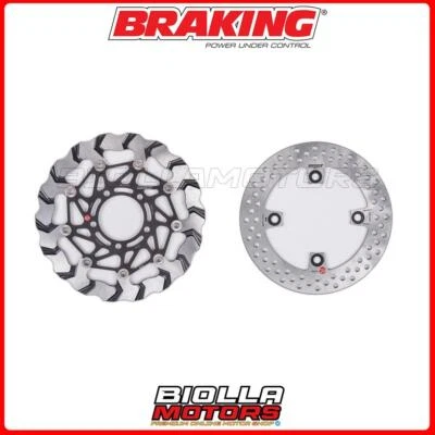 KIT DISCHI FRENO BRAKING KAWASAKI ZX6R NINJA 600 2008 -  ANTERIORE + POSTERIORE  Foto 1 de 4
