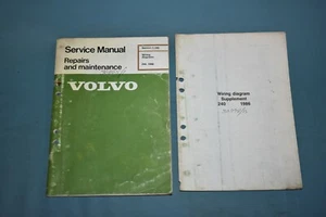 1986 Volvo 240 Wiring Diagrams Service Shop Repair Maintenance Manual W/Supp - Bild 1 von 10