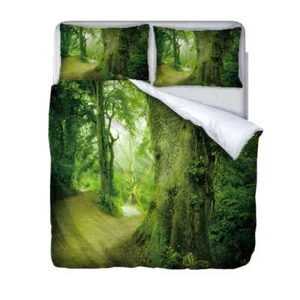 Net Large Cyan Tree 3D Print Duvet Quilt Doona Covers Pillow Case Bedding Sets - Bild 1 von 7