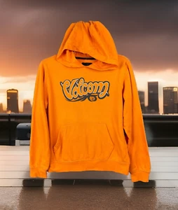 Volcom Sweatshirt Youth medium Orange Pullover Hoodie Graphic Logo - Picture 1 of 14
