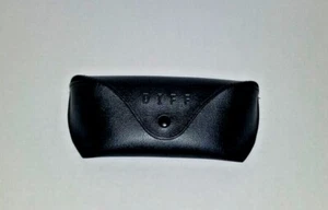 DIFF Designer Schwarz Leder Druckknopfverschluss Brille Sonnenbrille NUR ETUI NEU - Bild 1 von 3