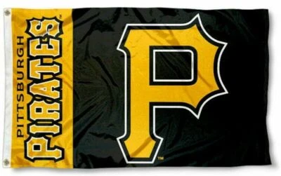 PITTSBURGH PIRATES FLAG 3X5 BANNER 3 X 5 NEW FAST FREE SHIPPING PITTS PIRATE - Image 1 of 4