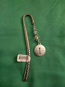 Niedliche dekorative Metall Initiale "I" Perlen Lesezeichen neu Geschenk Büro Wohnaccessoire - Bild 1 von 4