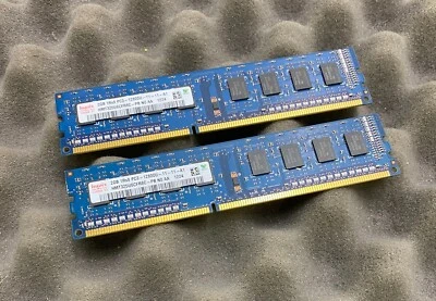 4GB Kit (2 x 2GB) Hynix HP 655409-150 PC3-12800U 1600MHz DDR3 Computer Memory - Image 1 of 4