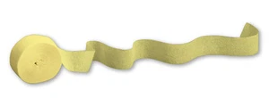 Streamer per feste in carta crespa gialla Mimosa - 81 piedi x 1,75 pollici - Foto 1 di 1
