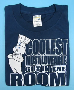 FS NIP Pillsbury Doughboy YOUTH MEDIUM T-SHIRT COOLEST MOST LOVEABLE GUY IN ROOM - Picture 1 of 6