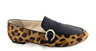 COLE HAAN Women's Teresa Loafers US 10.5/41 Black/Leopard Print Fur $170 VEUC! *