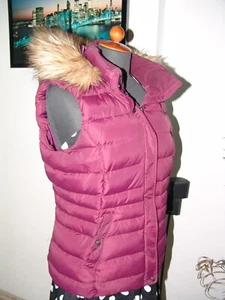 Winterweste Daunenweste Hilfiger Gr.XL Kapuze Fellrand Steppweste STYLE - Bild 1 von 7