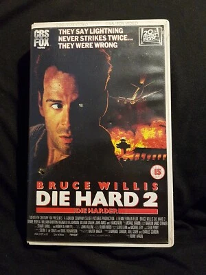 DIE HARD 2 - DIE HARDER - Big Box Ex-rental VHS - Bruce Willis - CBS/FOX - Image 1 of 4