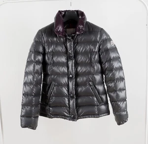 Daunenjacke Damen Moncler "Clairy" Polyamid Grau Größe 1 - Bild 1 von 23