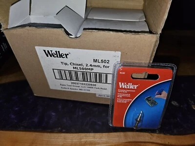 Paquete de 24 puntas de repuesto para destornilladores Weller ML502 2,4 mm para soldador ML500  Foto 1 de 2