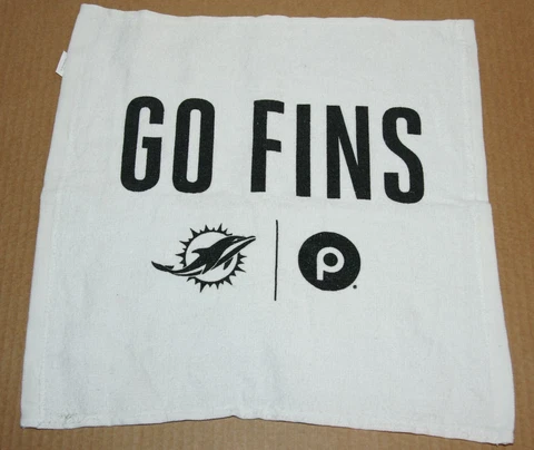 Miami Dolphins NFL Rally Fan Towel Game Used Cover
