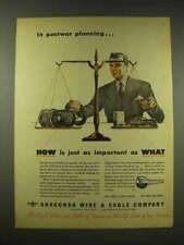 1944 Anaconda Wire & Cable Ad - In Postwar Planning