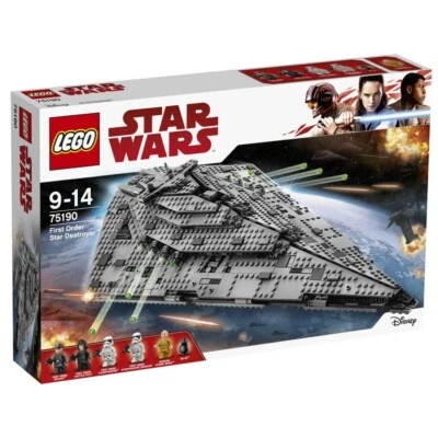 LEGO Star Wars First Order " Star Destroyer " 75190 1416 pieces age 9-14 NEW - Image 1 of 4